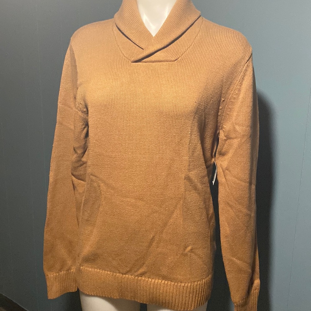 Men’s cotton shawl sweater size small